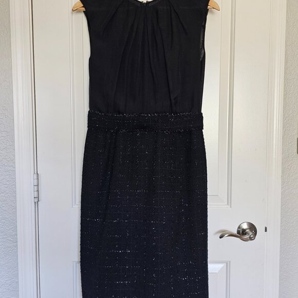 CH by Carolina Herrera Black and Silver Tweed Dres - Picture 7 of 12